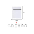 White Durable Honeycomb Mesh Laundry Bags for Delicates - Premium Reusable Net Fabric Wash Bag for Garments, Breathable Wash Bag