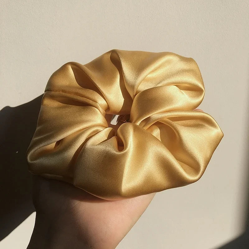 100% Mulberry Silk Oversized Hair Scrunchie