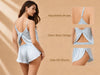 100% Mulberry Silk Side Slit Flowy Cami Set